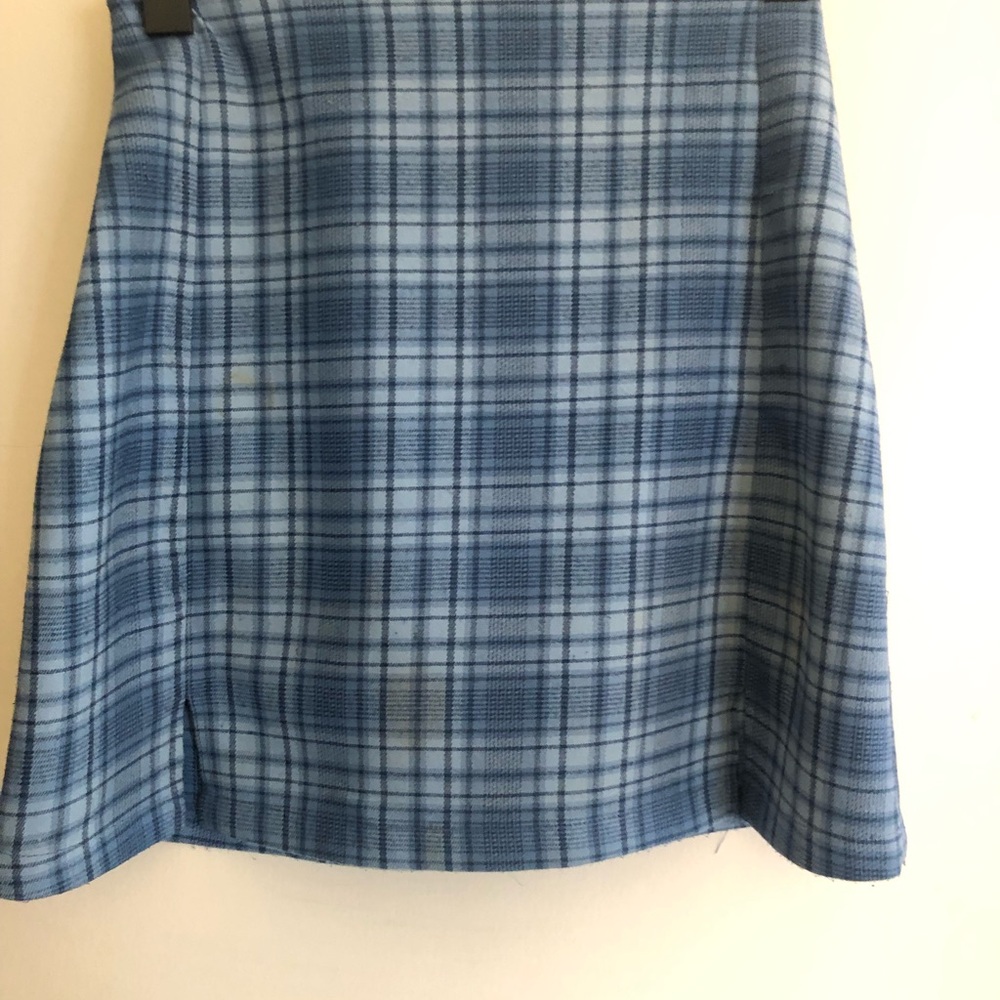 Blue Plaid Women's Skirt